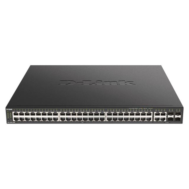 D-Link - DGS-2000-52MP switch Gestionado L2/L3 Gigabit Ethernet (10/100/1000) Energía sobre Ethernet (PoE) 1U Negro