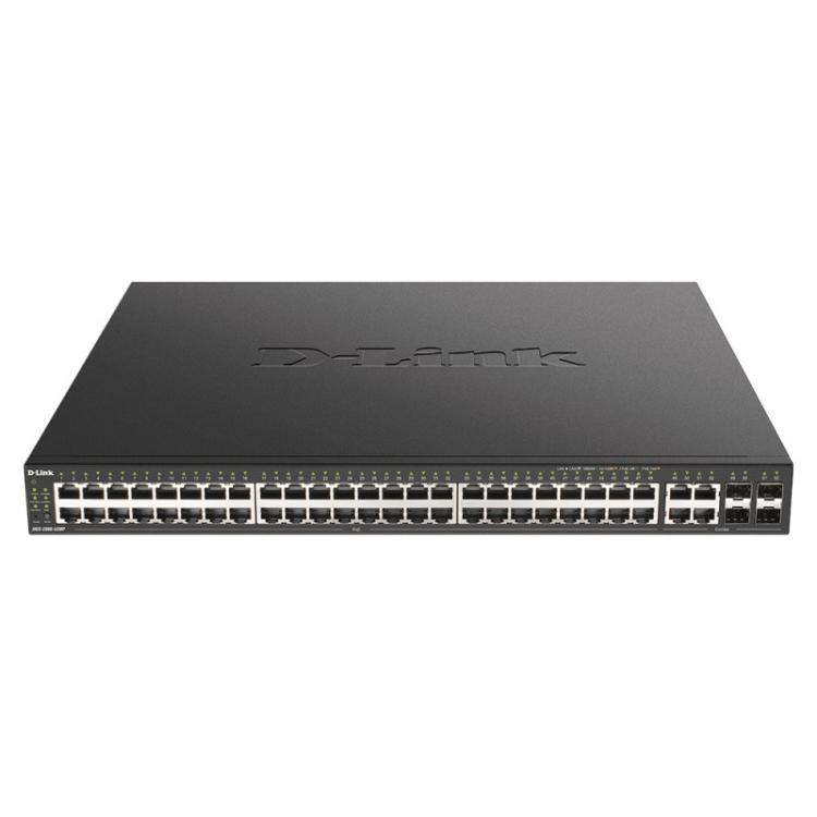 D-Link - DGS-2000-52MP switch Gestionado L2/L3 Gigabit Ethernet (10/100/1000) Energía sobre Ethernet (PoE) 1U Negro