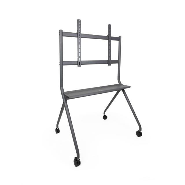 TooQ - iSTAND Soporte de Suelo con Ruedas para Pantallas 50"- 86", Gris