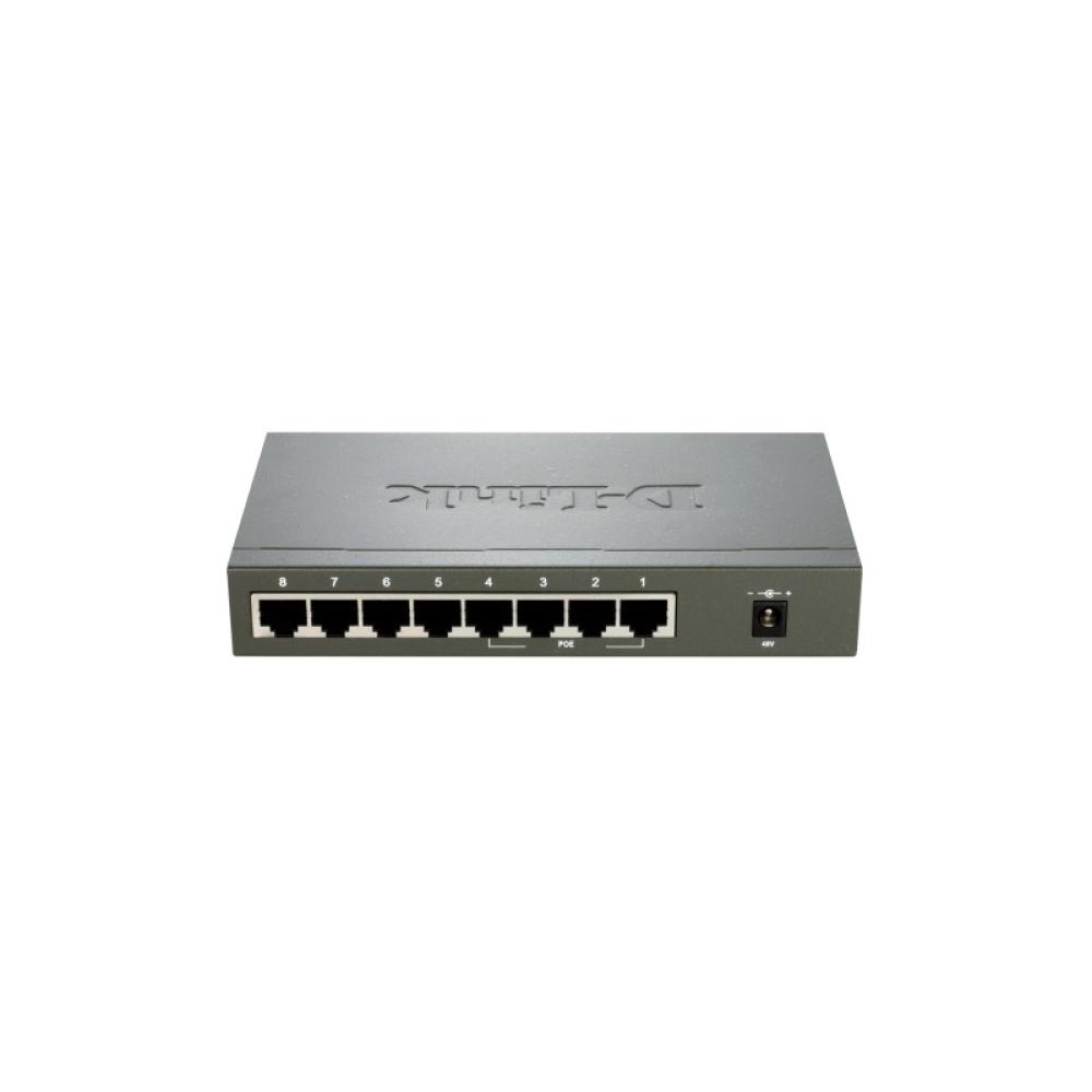 D-Link - DES-1008PA switch No administrado Fast Ethernet (10/100) Energía sobre Ethernet (PoE) Negro