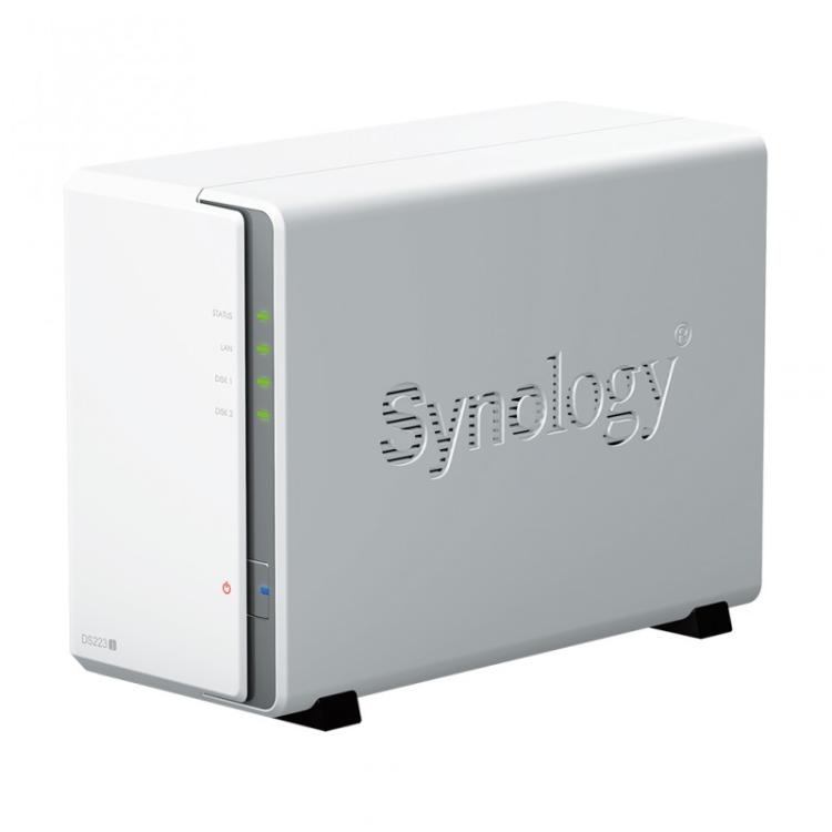 Synology - DiskStation DS223J servidor de almacenamiento NAS Escritorio Realtek RTD1619B 1 GB DDR4 DiskStation Manager Blanco