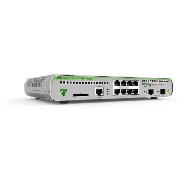 Allied Telesis - AT-GS970M/10-50 Gestionado L3 Gigabit Ethernet (10/100/1000) Energía sobre Ethernet (PoE) 1U Negro, Gris