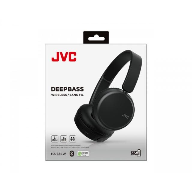JVC - HA-S36W Auriculares Inalámbrico Diadema Llamadas/Música Bluetooth Negro