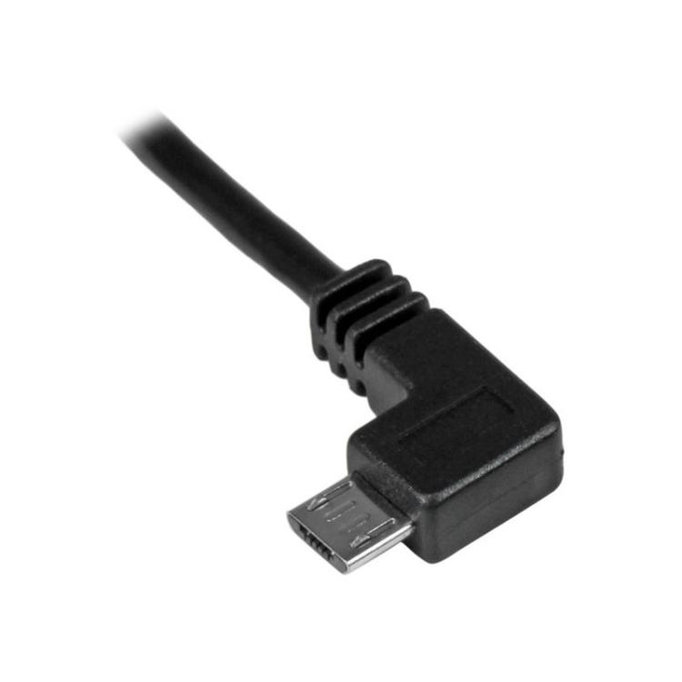 StarTech.com - Cable de 1m Micro USB con conector acodado a la izquierda - Cable de Carga y Sincronización