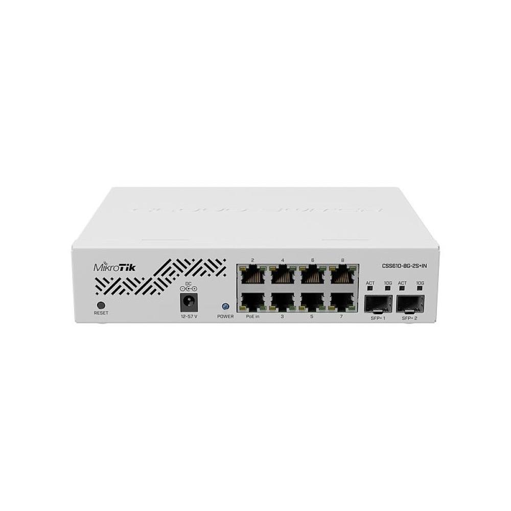Mikrotik - CSS610-8G-2S+IN switch Gigabit Ethernet (10/100/1000) Energía sobre Ethernet (PoE) Blanco