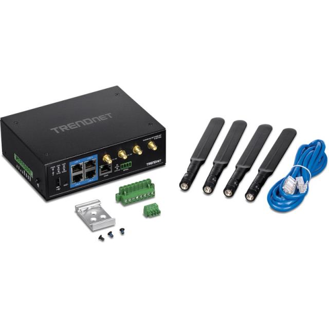 Trendnet - TI-W100 router inalámbrico Gigabit Ethernet Doble banda (2,4 GHz / 5 GHz) Negro