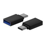 AISENS - Mini Adaptador Aluminio USB 3.2 Gen1 3A, Tipo USB-C/M-A/H, Negro
