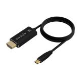 AISENS - Cable Conversor Aluminio USB-C A HDMI 2.1 8k@60Hz, USB-C/M-HDMI/M, Negro, 2.0m