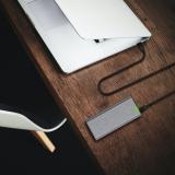 AISENS - Cable USB 3.2 Gen2x2 20Gbps 8k@30Hz 5A 100W E-Marker, Tipo USB-C/M-USB-C/M, Negro, 2.0m