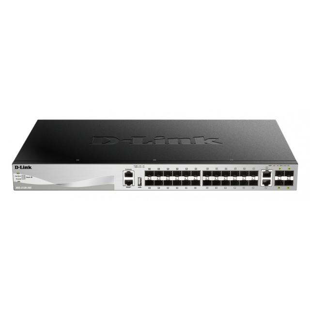 D-Link - DGS-3130-30S/E switch Gestionado L3 10G Ethernet (100/1000/10000) Gris
