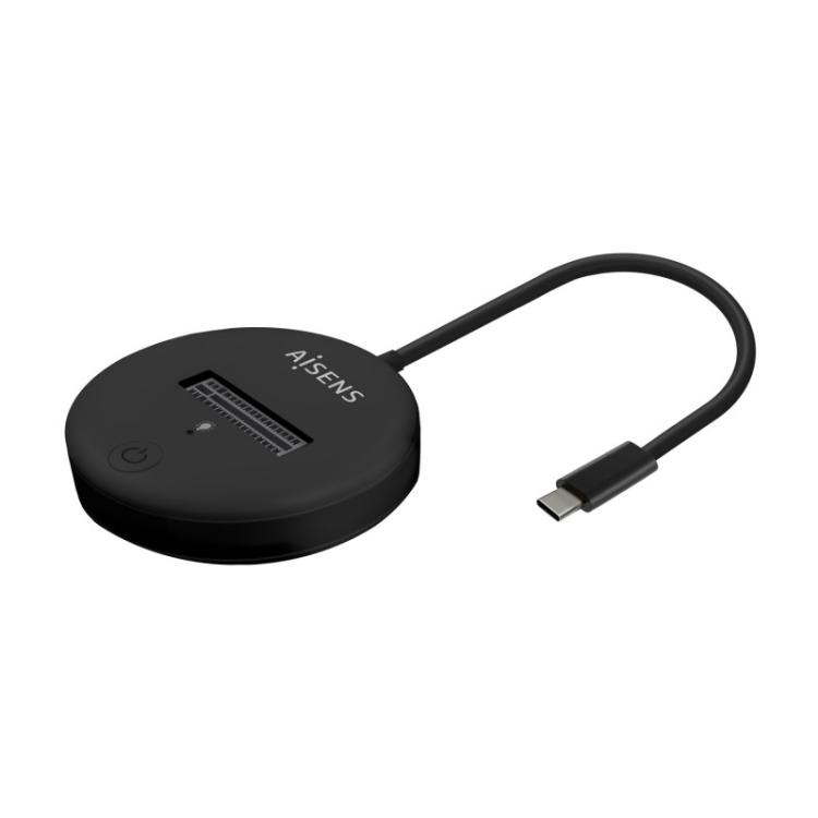 AISENS - USB-C Dock M.2 (NGFF) ASUC-M2D013-BK SATA/NVMe A USB3.1 Gen2, Negra