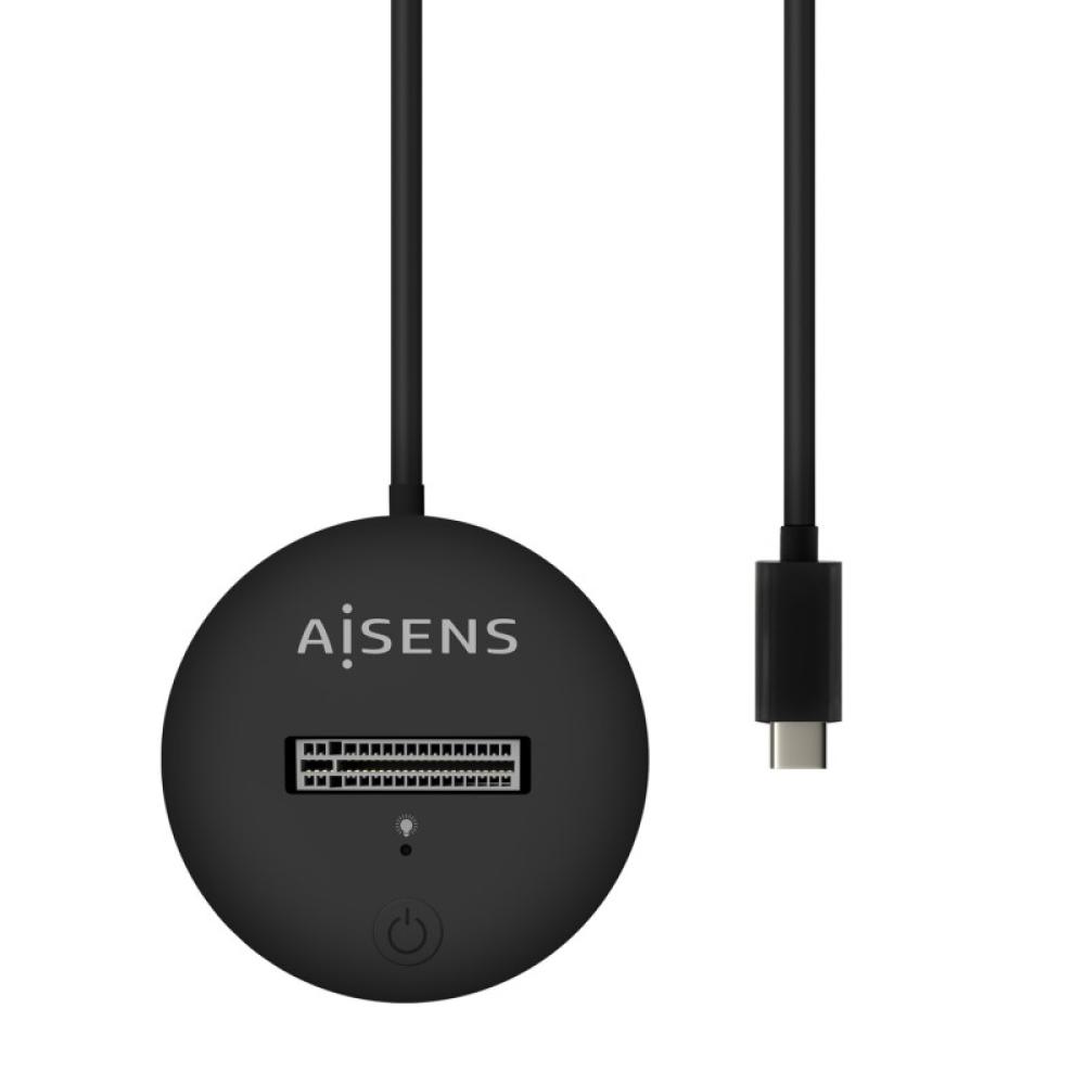 AISENS - USB-C Dock M.2 (NGFF) ASUC-M2D013-BK SATA/NVMe A USB3.1 Gen2, Negra