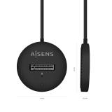 AISENS - USB-C Dock M.2 (NGFF) ASUC-M2D013-BK SATA/NVMe A USB3.1 Gen2, Negra