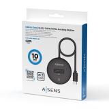 AISENS - USB-C Dock M.2 (NGFF) ASUC-M2D013-BK SATA/NVMe A USB3.1 Gen2, Negra