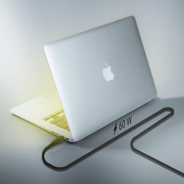 AISENS - Cable USB 3.2 Gen1 5Gbps 4k@60Hz 3A 60W E-Marker, Tipo USB-C/M-USB-C/M, Negro, 5.0m