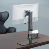 AISENS - Soporte de Mesa ECO Giratorio e Inclinable para Monitor/TV y Mini PC 8Kg de 17-32, Negro