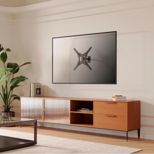 AISENS - Soporte Eco Giratorio, Inclinable Para Monitor/TV 30kg (2 Pivotes) De 23-55, Negro