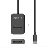 AISENS - USB-C Dock M.2 (NGFF) ASUC-M2D011-BK SATA/NVMe A USB3.1 Gen2, Negra