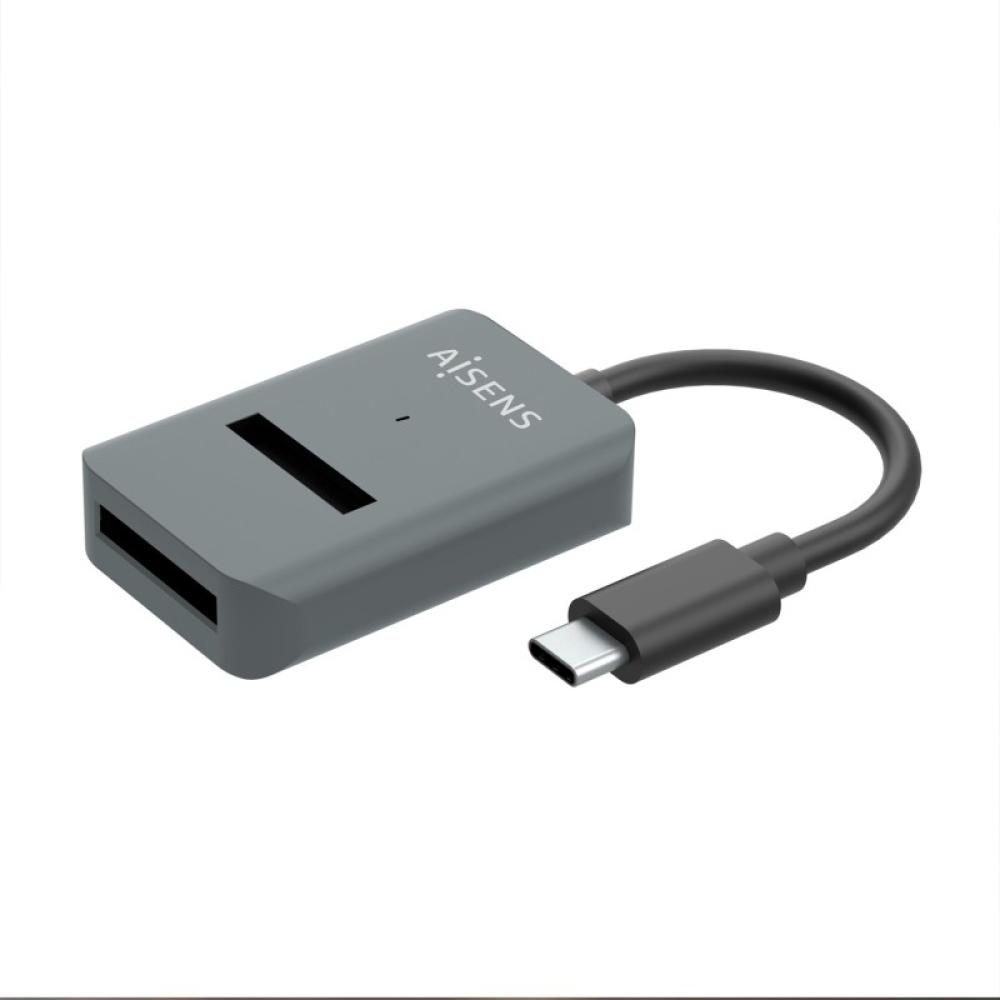 AISENS - USB-C Dock M.2 (NGFF) ASUC-M2D012-GR SATA/NVMe A USB3.1 Gen2, Gris