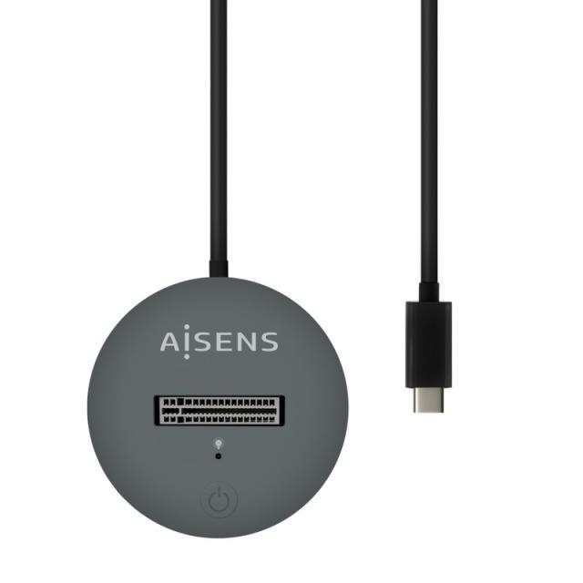 AISENS - USB-C Dock M.2 (NGFF) ASUC-M2D014-GR SATA/NVMe A USB3.1 Gen2, Gris