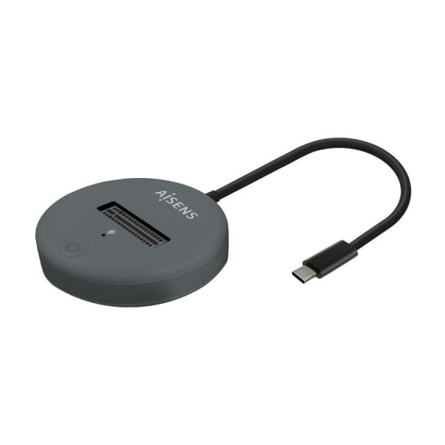 AISENS - USB-C Dock M.2 (NGFF) ASUC-M2D014-GR SATA/NVMe A USB3.1 Gen2, Gris