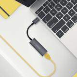 AISENS - Conversor USB3.1 Gen1 USB-C A Ethernet Gigabit 10/100/1000 Mbps, Gris, 15cm - A109-0709