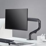 AISENS - Soporte de Mesa ECO Contrapeso Giratorio e Inclinable para Monitor/TV 8Kg (3 Pivotes, 1 Brazo) de 17-32, Negro