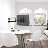 AISENS - Soporte Pro Giratorio, Inclinable Y Nivelable Para Monitor/tv 50kg De 43-80, Negro