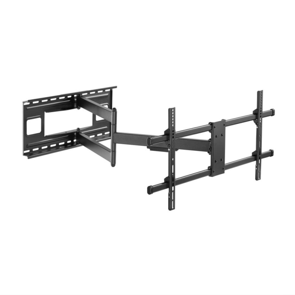 AISENS - Soporte Pro Giratorio, Inclinable Y Nivelable Para Monitor/tv 50kg De 43-80, Negro
