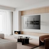 AISENS - Soporte Pro Giratorio, Inclinable Y Nivelable Para Monitor/tv 120kg De 60-120, Negro