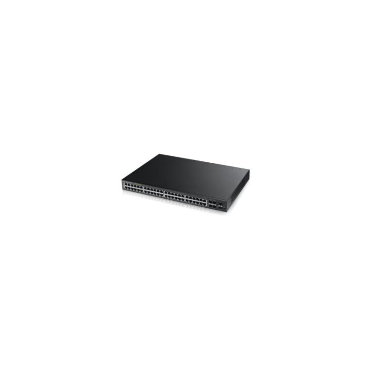 Zyxel - GS1920-48HP Gestionado L2 Gigabit Ethernet (10/100/1000) Energía sobre Ethernet (PoE) 1U Negro