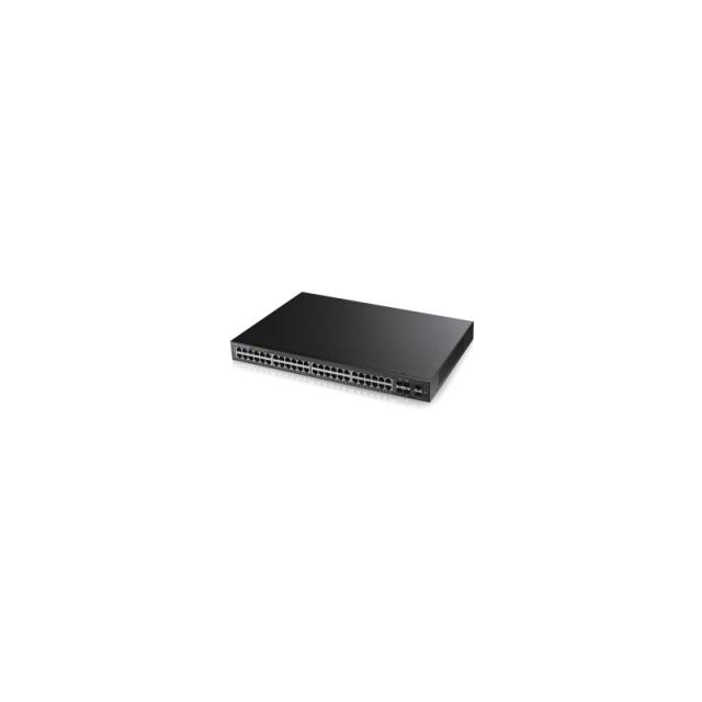 Zyxel - GS1920-48HP Gestionado L2 Gigabit Ethernet (10/100/1000) Energía sobre Ethernet (PoE) 1U Negro