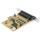 StarTech.com - Tarjeta Adaptadora PCI Express Serie de 8 Puertos RS232 - Tarjeta Serial PCIe - DB9 UART 16C1050 - Tarjeta de Exp