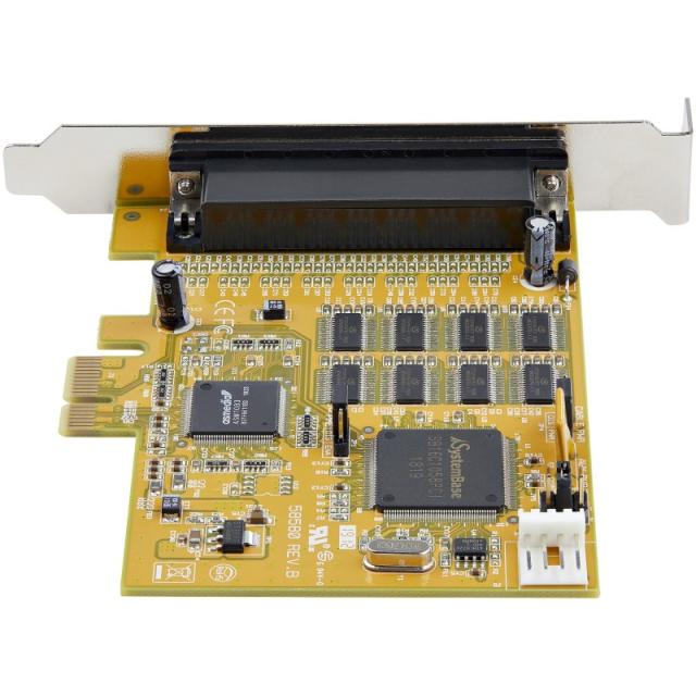 StarTech.com - Tarjeta Adaptadora PCI Express Serie de 8 Puertos RS232 - Tarjeta Serial PCIe - DB9 UART 16C1050 - Tarjeta de Exp