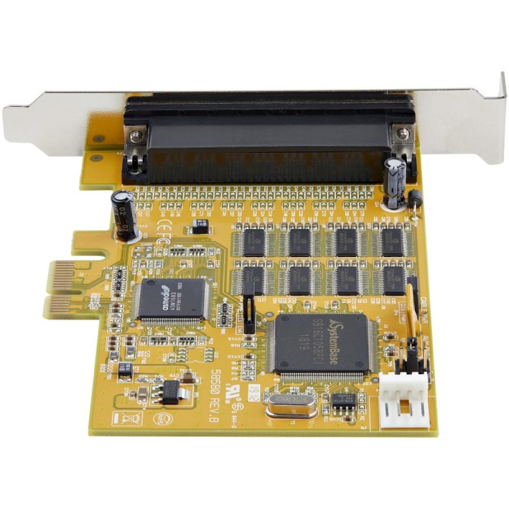 StarTech.com - Tarjeta Adaptadora PCI Express Serie de 8 Puertos RS232 - Tarjeta Serial PCIe - DB9 UART 16C1050 - Tarjeta de Exp