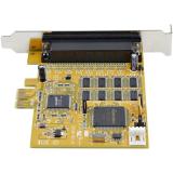 StarTech.com - Tarjeta Adaptadora PCI Express Serie de 8 Puertos RS232 - Tarjeta Serial PCIe - DB9 UART 16C1050 - Tarjeta de Exp