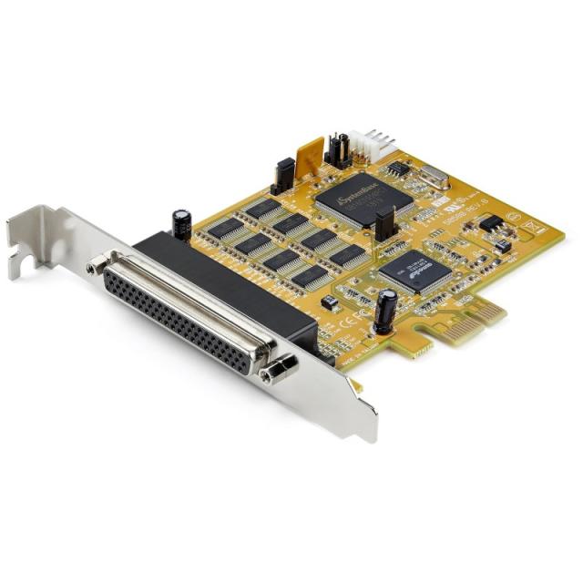 StarTech.com - Tarjeta Adaptadora PCI Express Serie de 8 Puertos RS232 - Tarjeta Serial PCIe - DB9 UART 16C1050 - Tarjeta de Exp