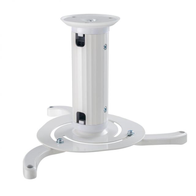 Neomounts - BEAMER-C80WHITE Soporte de techo para proyector - alt. 13-20 cm - movimiento completo