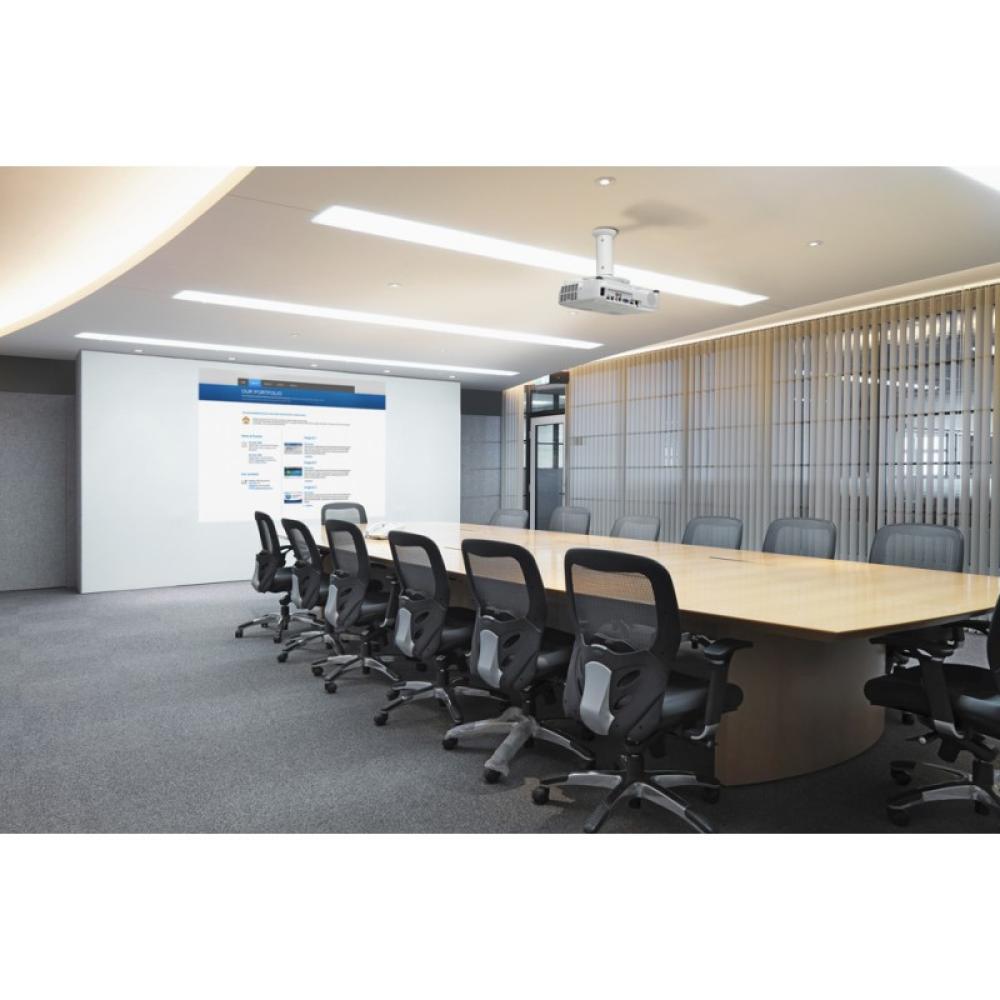 Neomounts - BEAMER-C80WHITE Soporte de techo para proyector - alt. 13-20 cm - movimiento completo