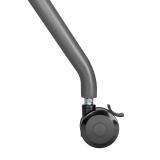 AISENS - Soporte De Suelo Pro Con Rueda, 1 Bandeja Para Pantalla Interactiva/TV 120kg De 50-86, Negro