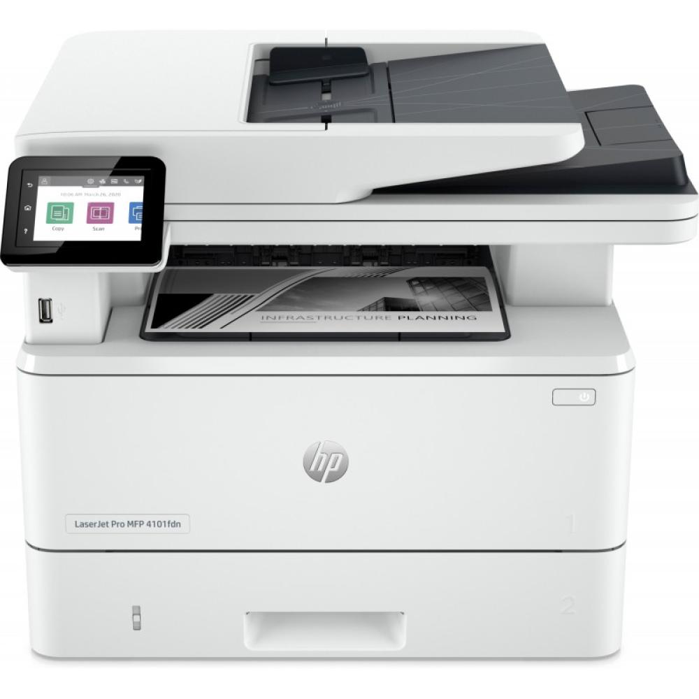 HP - LaserJet Pro 4102fdn Multifunction Blanco y negro Impresora, Solo Ethernet Fotocopiadora, escáner