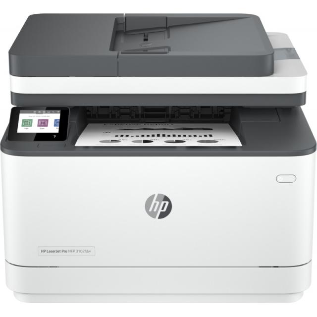 HP - LaserJet Pro 3102fdw Inalámbrico Multifunction Blanco y negro Impresora, Fotocopiadora, escáner Dúplex