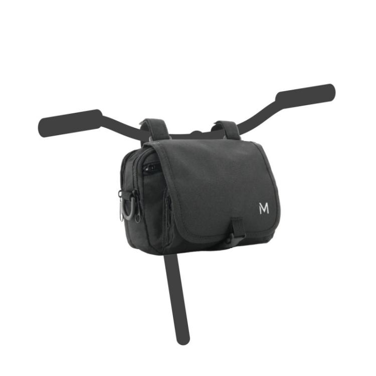 Mobilis - 070003 bolsa para bicicletas y cesta Frente Bolsa de bicicletas Negro