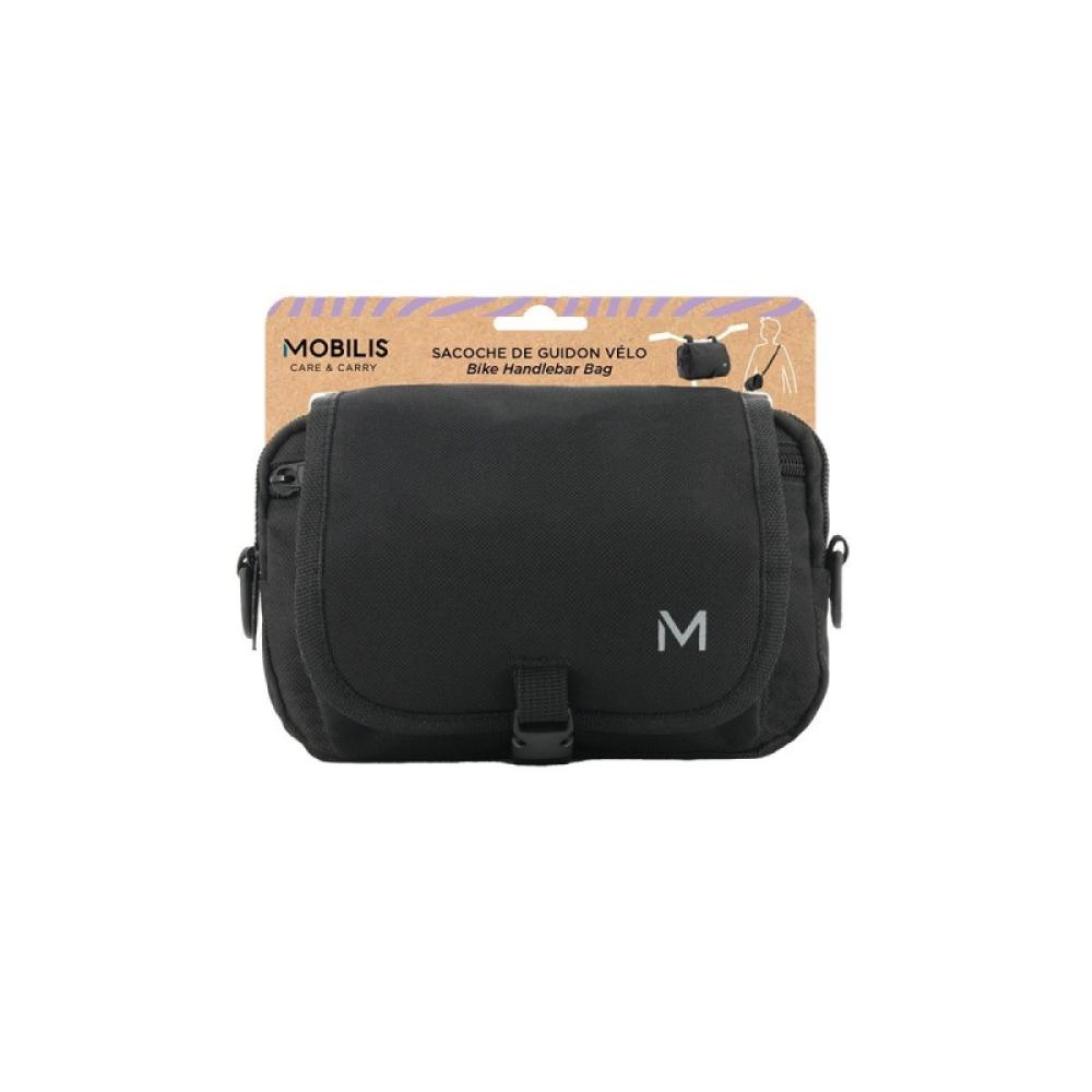 Mobilis - 070003 bolsa para bicicletas y cesta Frente Bolsa de bicicletas Negro