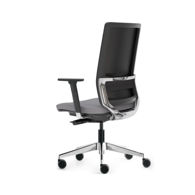 Silla 2k8 Negra Respaldo Bajo