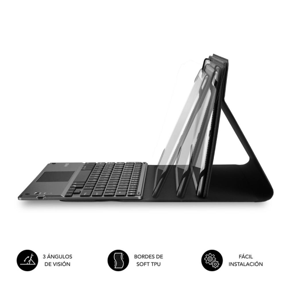 SUBBLIM - Funda con Teclado KEYTAB PRO BLUETOOTH 10,1" TOUCHPAD Black