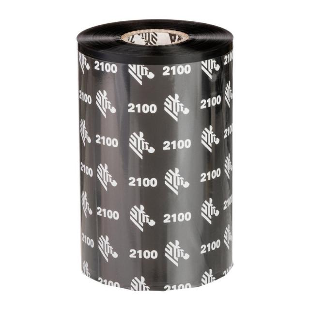 Zebra - 2100 Wax cinta térmica 450 m Negro - 02100BK10245