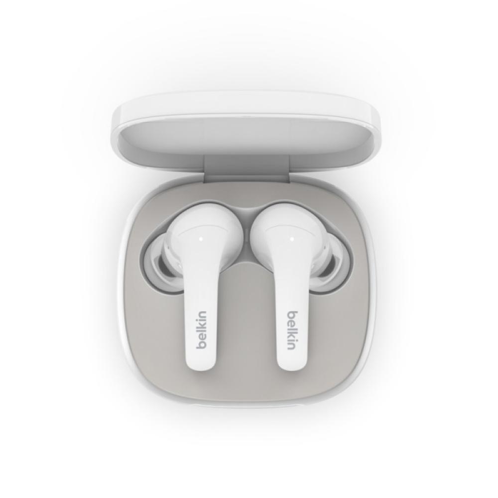 Belkin - SOUNDFORM Flow Auriculares Inalámbrico Dentro de oído Llamadas/Música USB Tipo C Bluetooth Blanco