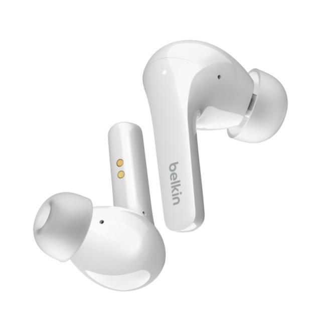 Belkin - SOUNDFORM Flow Auriculares Inalámbrico Dentro de oído Llamadas/Música USB Tipo C Bluetooth Blanco