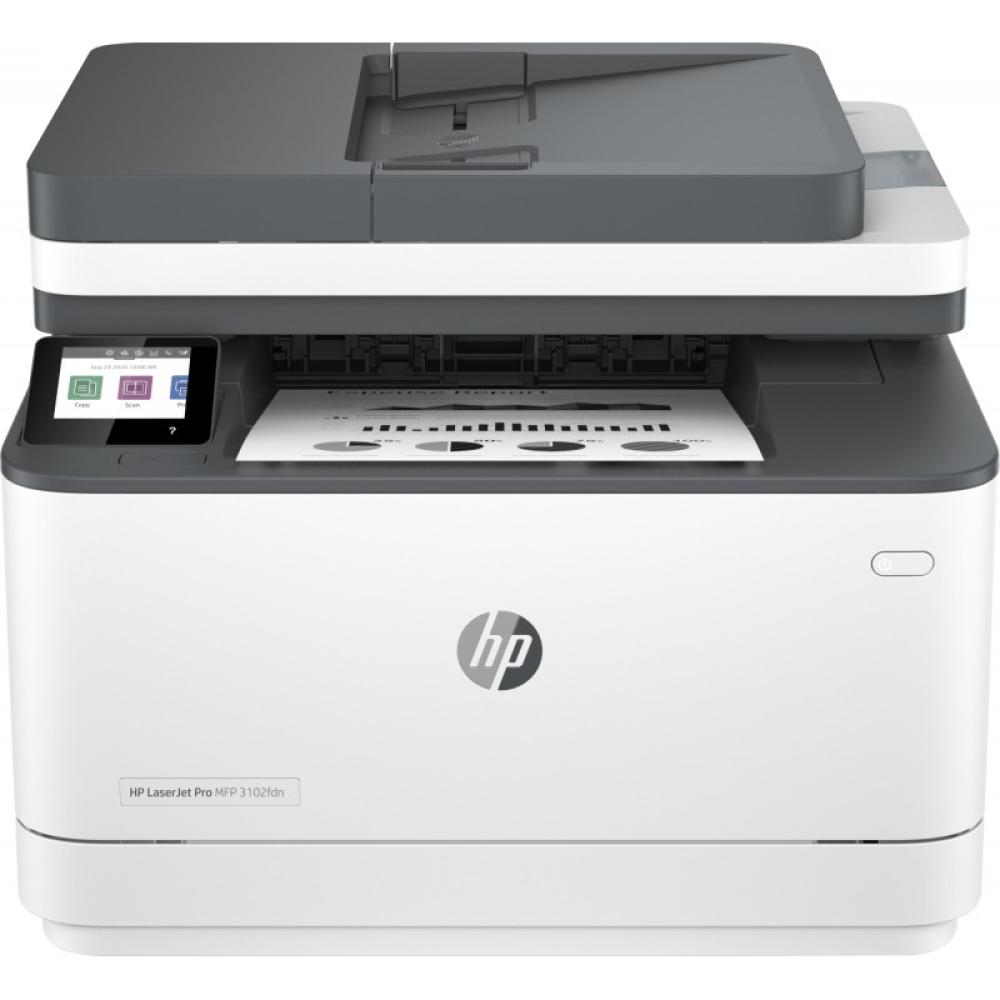 HP - LaserJet Pro 3102fdn Multifunction Blanco y negro Impresora, Solo Ethernet Fotocopiadora, escáner
